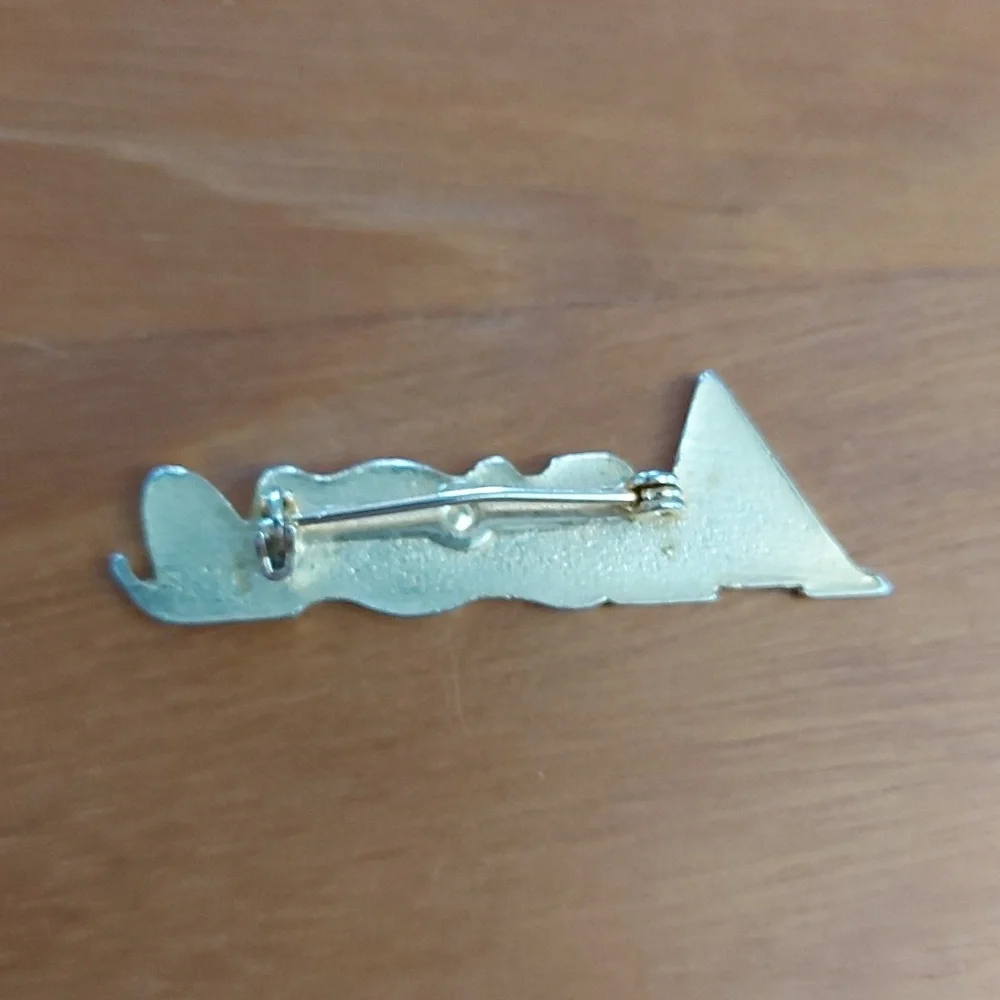 Avon Gold Tone Script Pin/Brooch - Picture 3 of 4